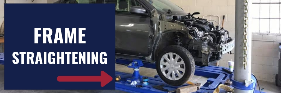 Auto body frame straightening